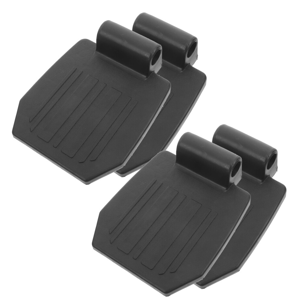 Aboofan Black 8Pcs Heavy Duty Wheelchair Footrests Pp Stable And Comfortable