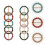 40 Pcs Decorative Shirt Clips Multi-Function Scarf Fasteners Mixed 8