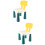 2Pcs Multifunction Baby Stool Eco Material Assorted Color Blocks Chair 6