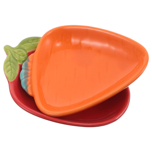 10Pcs Ceramic Fruit Decorative Plates Colorful Serving Dishes for Home 1