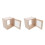 2Pcs Durable Beige Wood Milk Box with Lock Secure Wall Storage 6