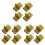 12Pcs Golden Handbag Hardware Lock Elegant Bag Accessories Replacement 2