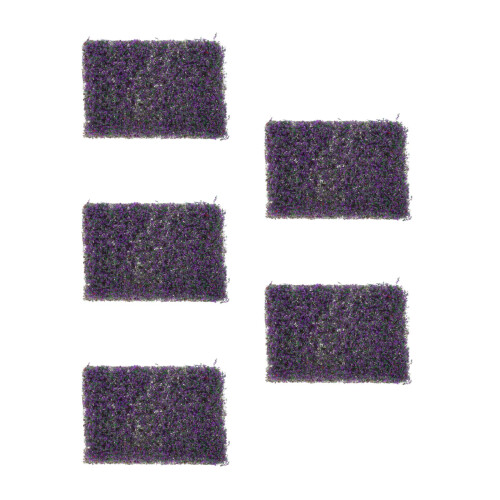 5Pcs Purple Artificial Mini Grass Clusters for Model Train Landscape 2
