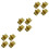 12Pcs Golden Handbag Hardware Lock Elegant Bag Accessories Replacement 5