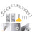 4 Sets Baby Proof Window Chain Locks Stainless Steel Security 7