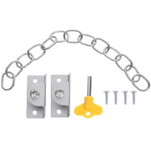 4 Sets Baby Proof Window Chain Locks Stainless Steel Security
