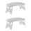 2Pcs Practical Foldable Nail Hand Rest Grey Plastic for Nail Art 7