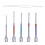5pcs Punch Needle Set with Open Beaded Needle and Bottle 7