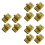 12Pcs Golden Handbag Hardware Lock Elegant Bag Accessories Replacement 6