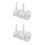4Pcs White Plastic Rubber Replacement Wheels for Walkers Universal Fit 7