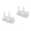 4Pcs White Plastic Rubber Replacement Wheels for Walkers Universal Fit 4