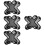8Pcs Black Breathable Liners Soft 3D Padding Sweat Protection 7