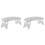 2Pcs Practical Foldable Nail Hand Rest Grey Plastic for Nail Art 4
