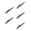 5Sets Versatile Black Aluminum Window Security Locks for Home Use 8