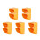 10Pcs Weatherproof Yellow Plastic Switch Socket Cover for Outdoor Use 8