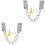 4 Sets Baby Proof Window Chain Locks Stainless Steel Security 3