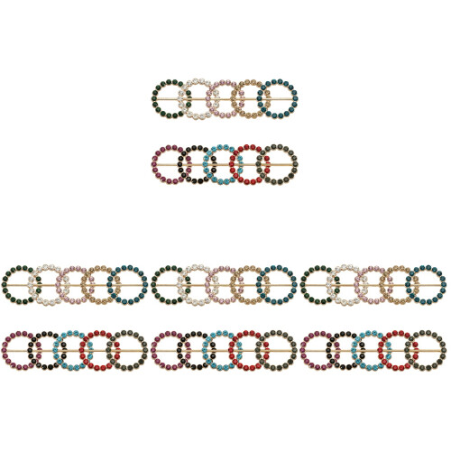 40 Pcs Decorative Shirt Clips Multi-Function Scarf Fasteners Mixed 1