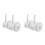 4Pcs White Plastic Rubber Replacement Wheels for Walkers Universal Fit 8