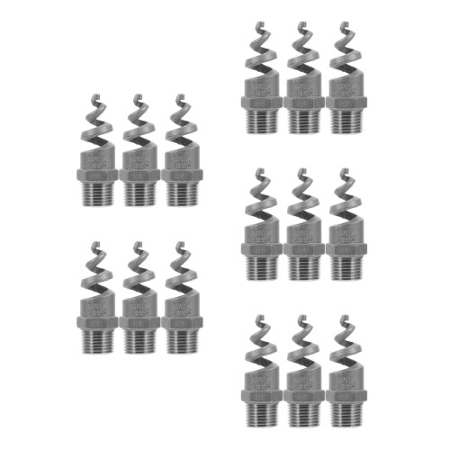 15Pcs Threaded Silver Lawn Sprayer Nozzle Fireproof Polished Stainless 1