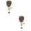 2Pcs Portable Acrylic Badge Reel Multi-Function Retractable Clip 7