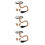 3Sets Light Brown Lion Costume Set Polyester Cosplay Ears Tail Kit 9
