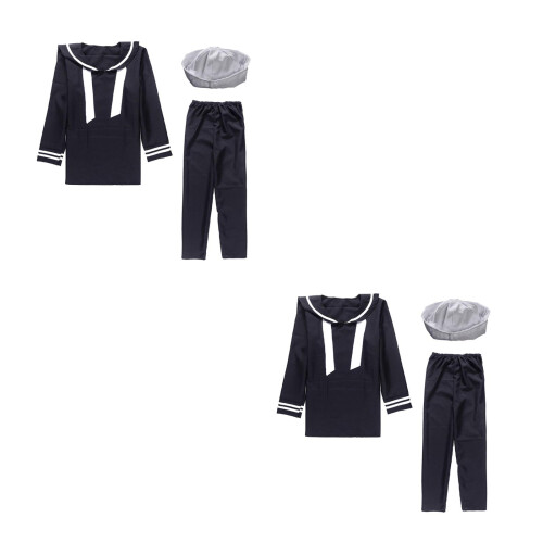 2Sets Polyester Sailor Set Halloween Marine 2