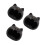 3Pcs Creative Ceramic Cat Ashtray Black Large Ash Tray for Smokers 4