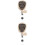 2Pcs Portable Acrylic Badge Reel Multi-Function Retractable Clip 6