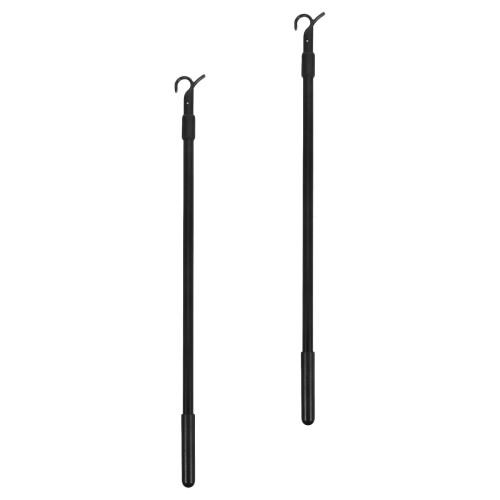10Pcs Adjustable Black Curtain Rod Pull Wand for Window Blinds 1