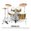 Drum Crash Cymbal with Durable Alloy Construction, Smooth Edge Safety, Quick Response for Drum Set 4