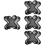 8Pcs Black Breathable Liners Soft 3D Padding Sweat Protection 6