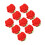 48Pcs Rose Shape Eraser Red Creative Stationery Pencil Erasers 1