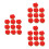 48Pcs Rose Shape Eraser Red Creative Stationery Pencil Erasers 6