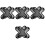 8Pcs Black Breathable Liners Soft 3D Padding Sweat Protection 5