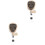 2Pcs Portable Acrylic Badge Reel Multi-Function Retractable Clip 4