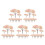 50 Pcs Mini Sand Table Trees Artificial Cherry Blossom Bonsai Decor 6