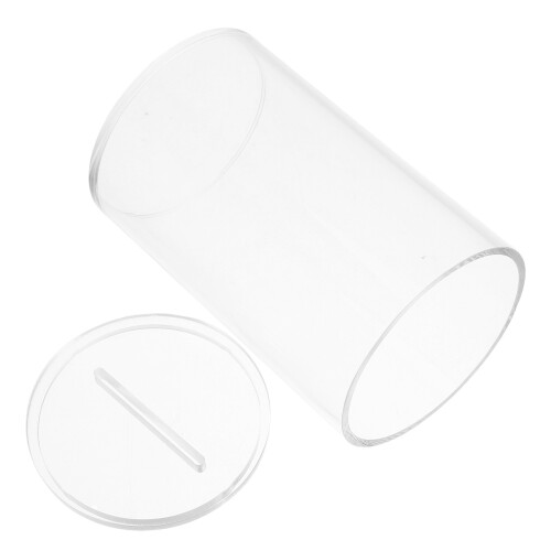 5Pcs Transparent Money Saving Boxes Acrylic Tip Jar for Restaurant Use 1