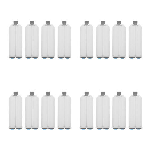 16Pcs Durable White Plastic Ab Glue Epoxy Tubes Refillable Mixer 2