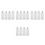 16Pcs Durable White Plastic Ab Glue Epoxy Tubes Refillable Mixer 6