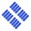 16Pcs Blue Extension Pole Threaded Adapter Plastic for Mop and Broom 4