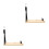 2Pcs Space-Saving Metal Ham Rack Beige for Home Use 4