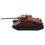 3Pcs Dark Red Diecast Panzer Tank Models for Office Display 1
