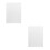 2Pcs Acrylic Loose Leaf Journal Cover White Reusable Binder Protector 6