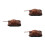 3Pcs Dark Red Diecast Panzer Tank Models for Office Display 5