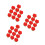 48Pcs Rose Shape Eraser Red Creative Stationery Pencil Erasers 8