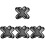 8Pcs Black Breathable Liners Soft 3D Padding Sweat Protection 4