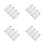 16Pcs Durable White Plastic Ab Glue Epoxy Tubes Refillable Mixer 4
