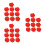 48Pcs Rose Shape Eraser Red Creative Stationery Pencil Erasers 3