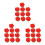 48Pcs Rose Shape Eraser Red Creative Stationery Pencil Erasers 4