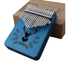 Kalimba 17 Keys Thumb Piano for Beginners Mahogany Wood with Bag Clear Balanced Sound